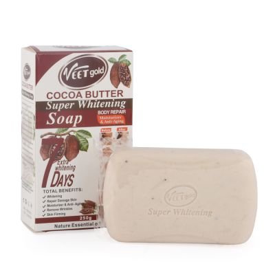 Veet Gold Cocoa Butter Super Whitening Soap, Moisturizer & Anti-aging, 250g