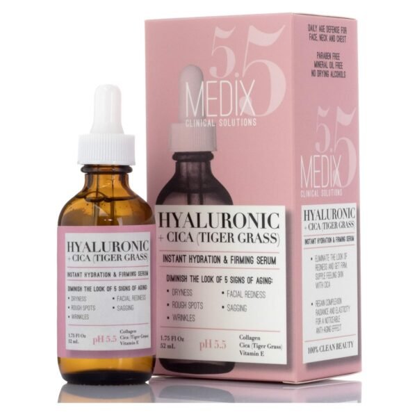 Medix 5.5 pH-Balancing Hyaluronic Acid Face Serum Collagen & Cica (Tiger Grass) Anti Aging Serum 52ml