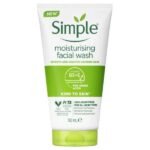 Simple Moisturizing Facial Wash Gentle Cleansing and Hydration 150ml