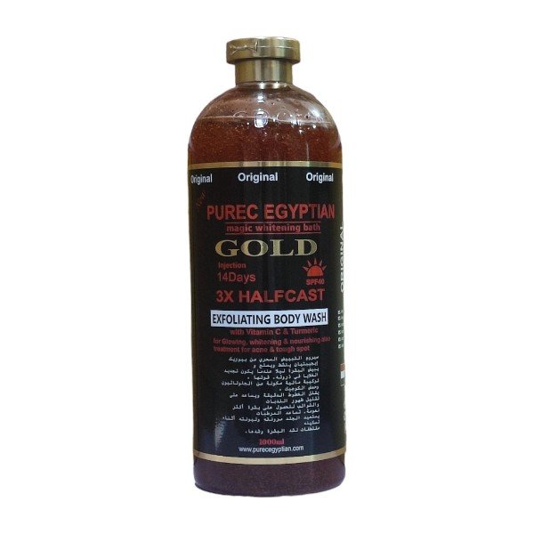 Purec Pure Egyptian Gold 3X Half Cast Shower Gel 1000ml