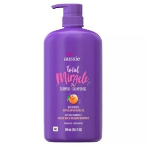 Aussie Paraben-Free Total Miracle Shampoo with Apricot & Macadamia For Damage Hair 900ml