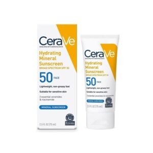 CeraVe Hydrating Mineral Sunscreen Broad Spectrum SPF50 50FACE 75ml
