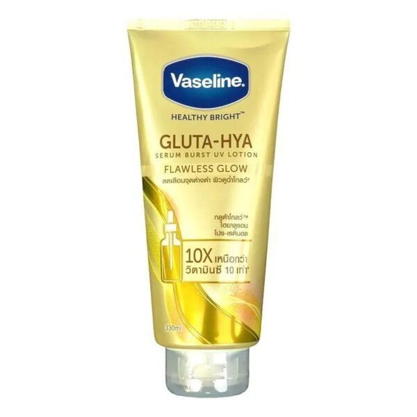 Vaseline Healthy Bright Gluta Hya Serum Burst UV Lotion Flawless Glow 330ml