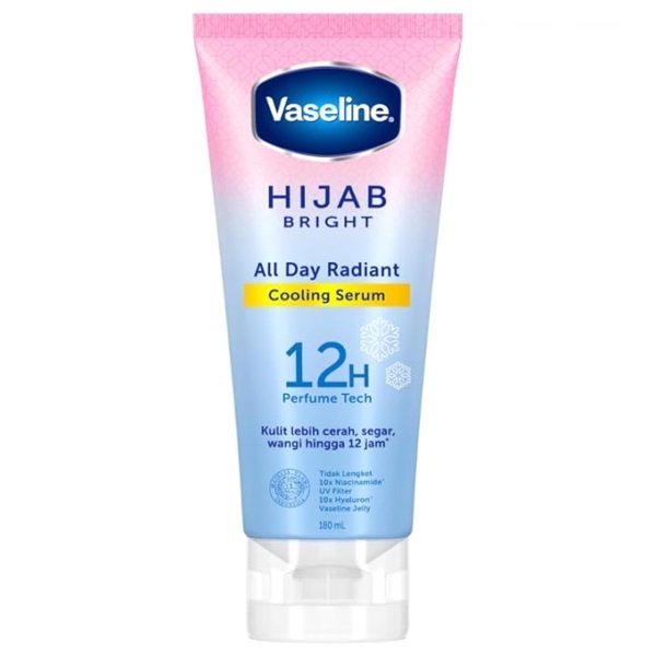 Vaseline Hijab Bright All Day Radiant Cooling Serum 12H Perfume Tech 180ml