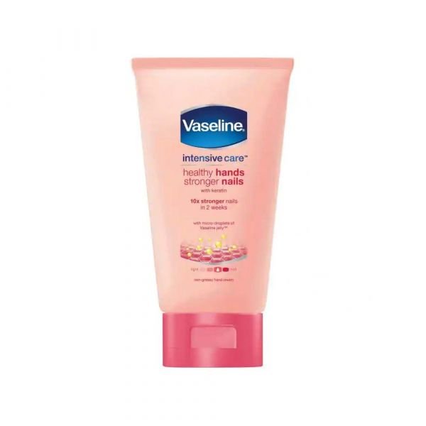 Vaseline Intensive Care Healthy Hands Stronger Nails with Keratin Non-Greasy Hand Cream, 75ml