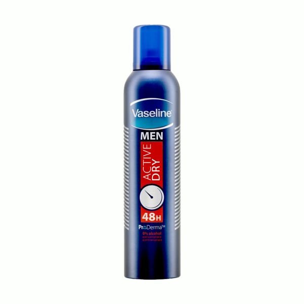 Vaseline Men Active Dry 48H Protection Body Spray 250ml