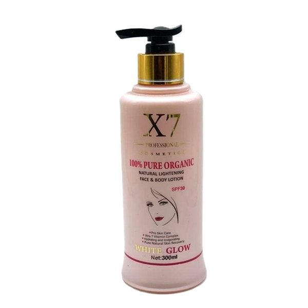 X7 UV Pure Organic Skin Lightening Body Lotion 300ml