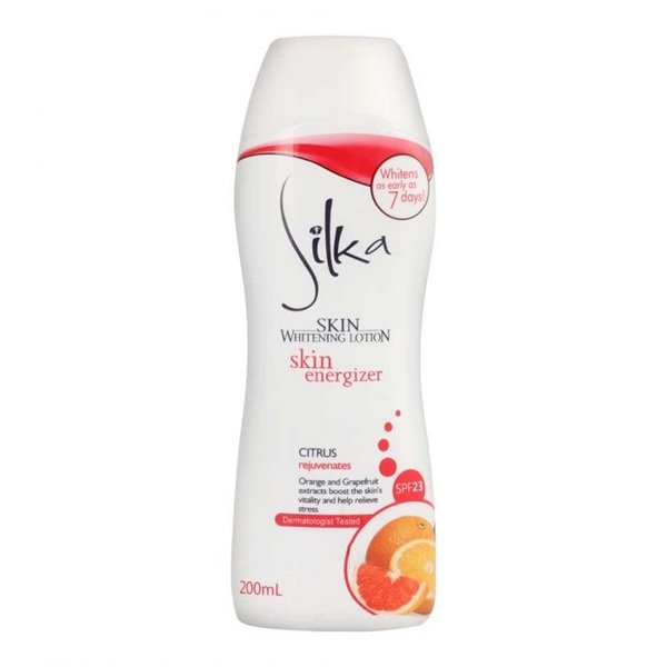 Silka Skin Energizer Citrus Skin Whitening Lotion SPF23, 200ml