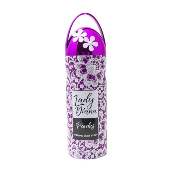 Lady Diana Peaches Perfumed Body Spray Long-Lasting Freshness 200ml