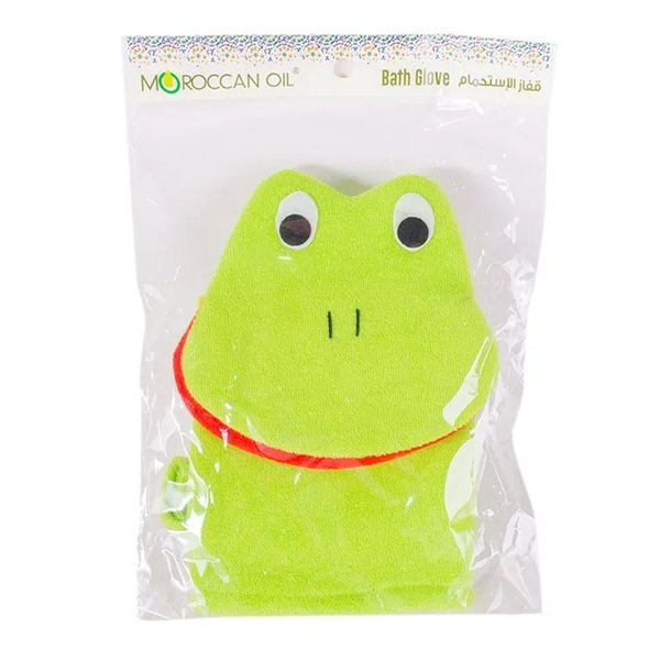 Moroccan Oil Animal Design Bath Glove Green Frog