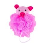 Moroccan Oil Animal Design Bath Mesh Sponge | Pink Pig | Kbs P