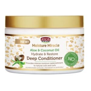 African Pride Moisture Miracle Aloe & Coconut Oil Deep Conditioner 340gm