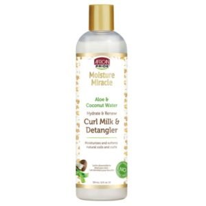 African Pride Moisture Miracle Aloe & Coconut Water Curl Milk & Detangler 354ml