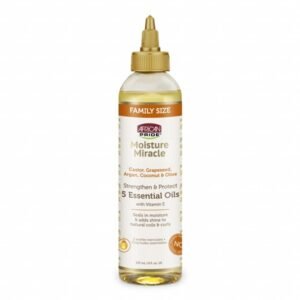 African Pride Moisture Miracle Castor, Grapeseed, Argan, Coconut & Olive 5 Essential Oils 237ml