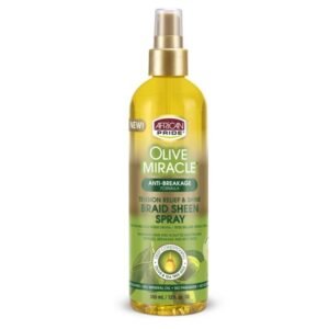 African Pride Olive Miracle Braid Sheen Spray Regular 355ml