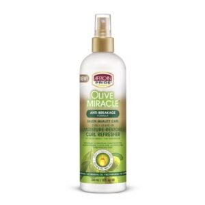 African Pride Olive Miracle Conditions & Controls Frizz Restore Curl Refresher 355ml