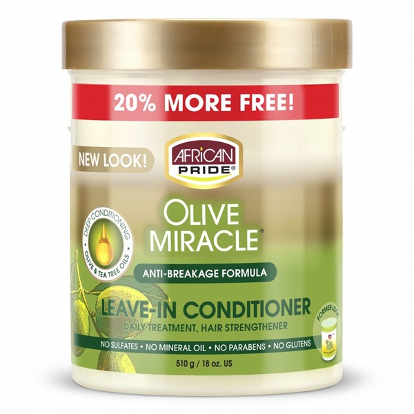 African Pride Olive Miracle Hair & Scalp Strengthening Leave-In Conditioner 510gm