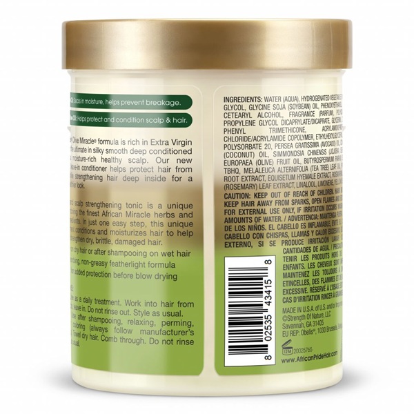 African Pride Olive Miracle Hair & Scalp Strengthening Leave-In Conditioner 510gm