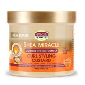African Pride Shea Butter Miracle Curl Custard Styling, 12 Oz (340g)