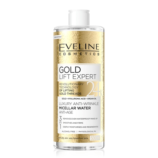 Eveline Gold Lift Expert Anti-Wrinkle Micellar Water 500ml