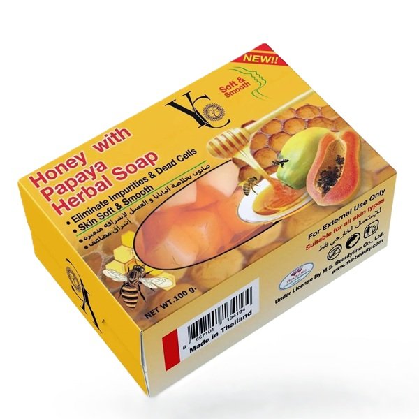 Yong Chin YC Honey with Papaya Herbal Soap 100gm