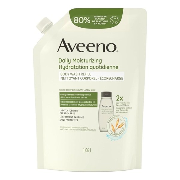 Aveeno Daily Moisturizing Refill Body Wash for Dry Skin 1064ml