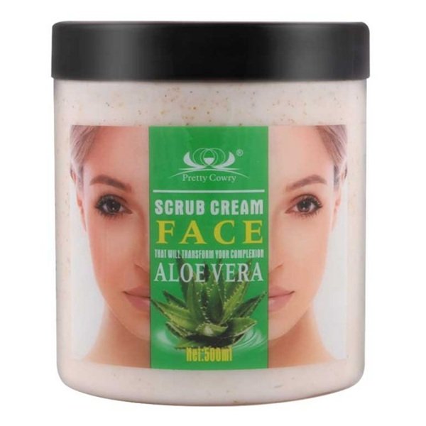 Pretty Cowry Face Scrub Cream Aloe Vera, 500ml