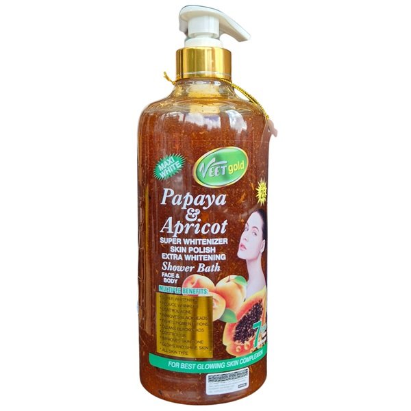 Veetgold Papaya & Apricot Body Wash 1000ml