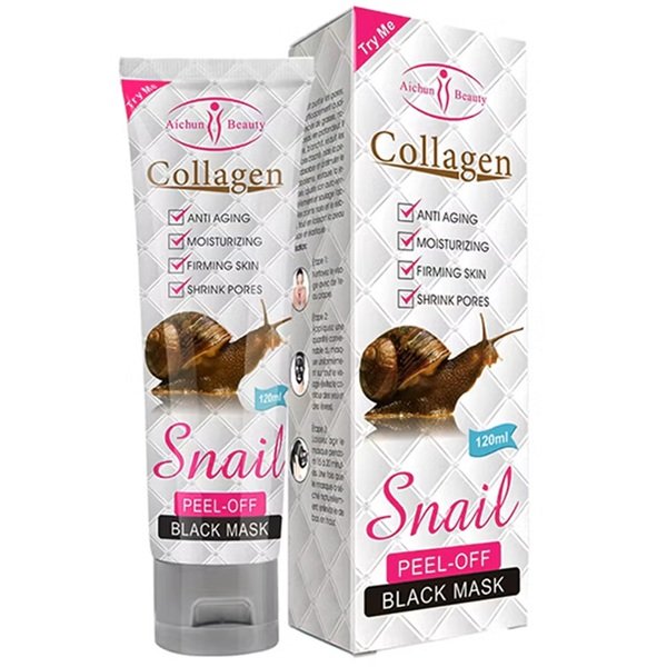 Aichun Beauty Collagen Snail Peel Off Black Mask 120ml