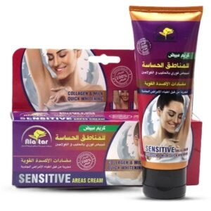 Alattar Whitening Cream For Sensitive Areas Instant Whitening With Milk And Collagen 75ml