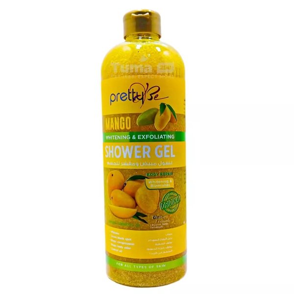 PrettyBe Mango Whitening and Exfoliating Shower Gel 1000ml