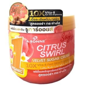 A Bonne Citrus Swirl Velvet Sugar Crush Premium Brightening Sugar Oil Scrub 600g