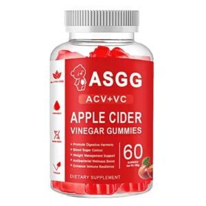 ASGG ACV+VC Apple Cider Vinegar Gummies 60 Gummies