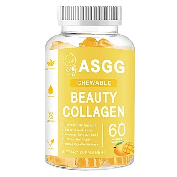 ASGG Chewable Beauty Collagen Gummies 60 Gummies