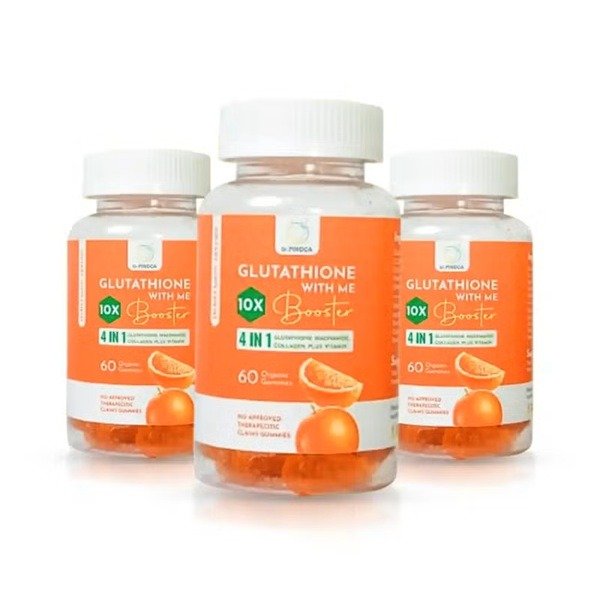Dr. Pinoca Glutathione Booster 3 Bottles x 60 Gummies
