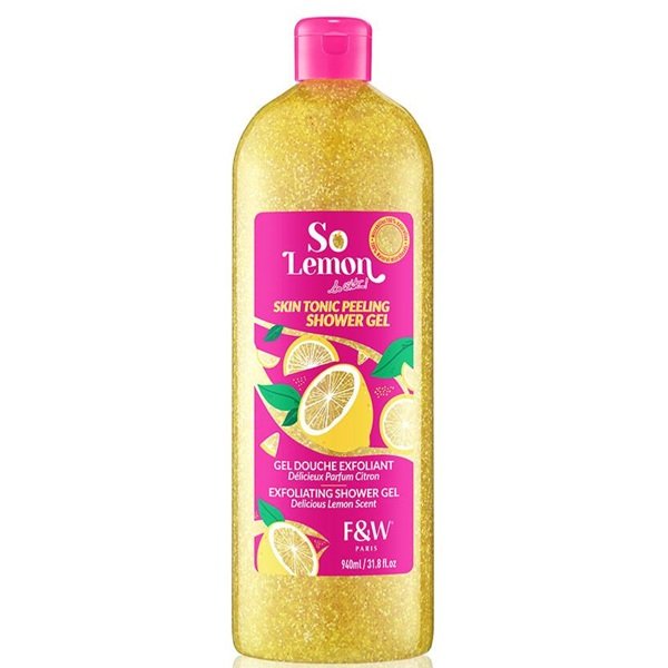Fair & White So Lemon Exfoliating Skin Tonic Peeling Shower Gel 1000ml