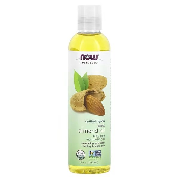 Now Foods, Solutions, Certified Organic Sweet Almond Oil, 8 fl oz 237 ml