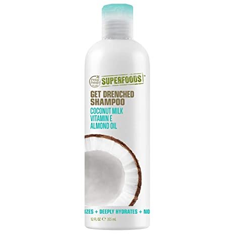 Petal Fresh Super Foods Get Drenched Coconut Milk, Vitamin E, Almond Oil Shampoo 335ml