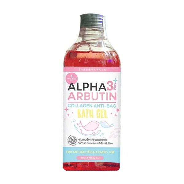 Precious Skin Alpha Arbutin 3 Plus Collagen Anti-Bac Bath Gel 450ml