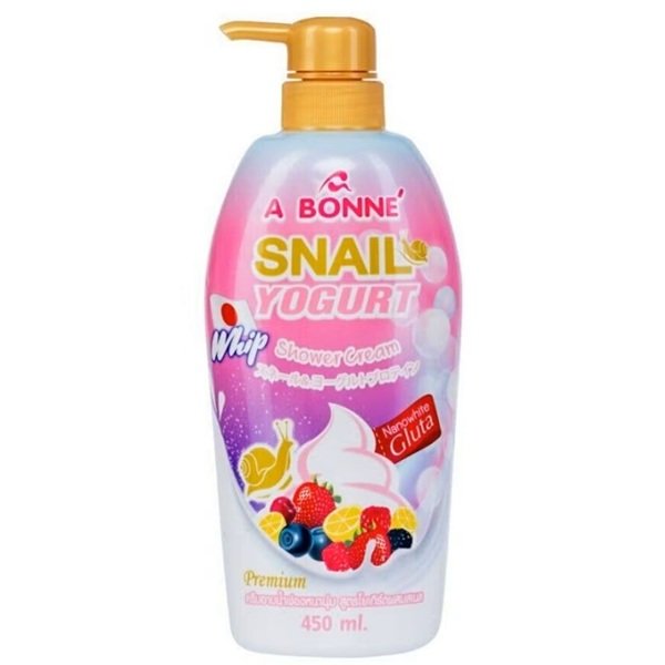 A Bonne Snail Yogurt Whip Shower Cream Body Wash 450ml