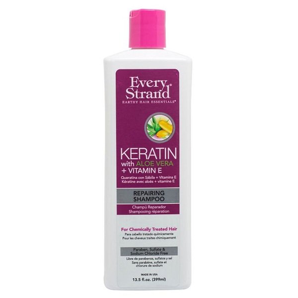 Every Strand Keratin with Aloe Vera + Vitamin E Repairing Shampoo 399ml