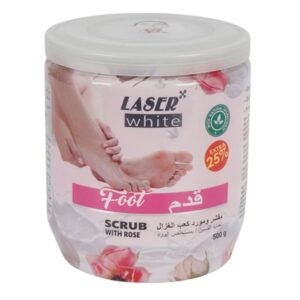 Laser White Foot Scrub White Rose 500gm