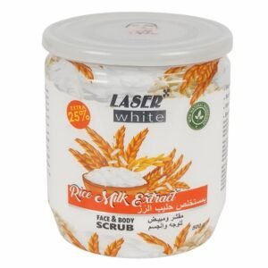 Laser White Rice Milk Extract Face And Body Scrub, 500gm