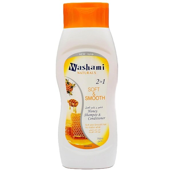 Washami 2 in 1 Soft & Smooth Honey Shampoo & Conditioner 750ml
