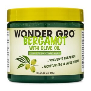Wonder Gro Bergamot With Olive Oil Hair and Scalp Conditioner 340gm
