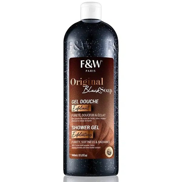 Fair & White Original Black Soap Exfoliating Shower Gel 940ml