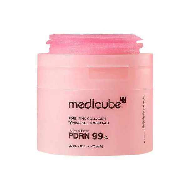 Medicube PDRN Pink Collagen Toning Gel Toner Pad 120ml