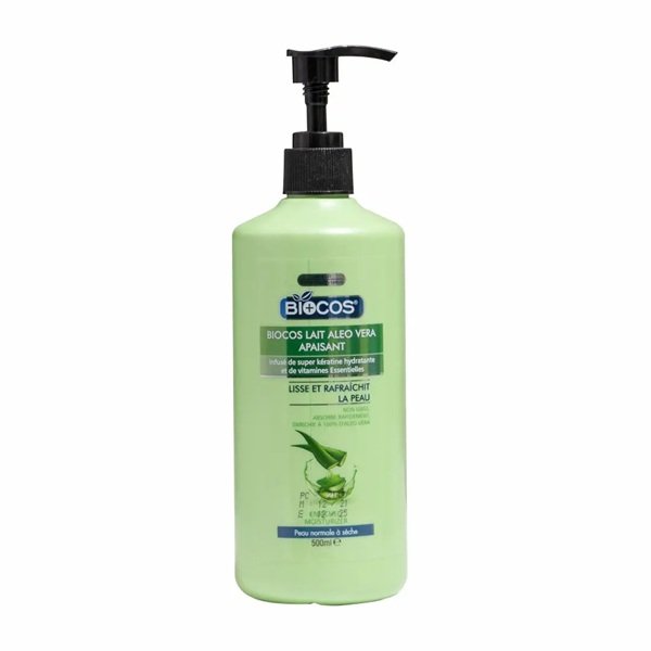 Biocos Aloe Vera Body Lotion Nourishes, Soothes & Restores Dry, Damaged Skin 500ml