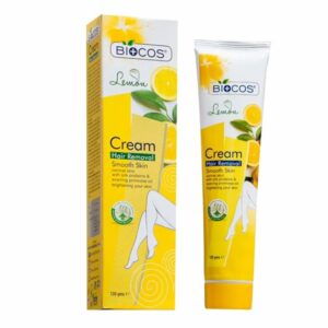 Biocos Lemon Hair Removal Cream with Vitamin E Swift & Soothing, Moisturizing Formula