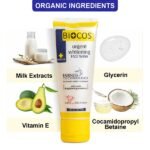 Biocos Whitening Face Wash with Milk Extracts & Vitamin E Cleanses & Brightens Skin